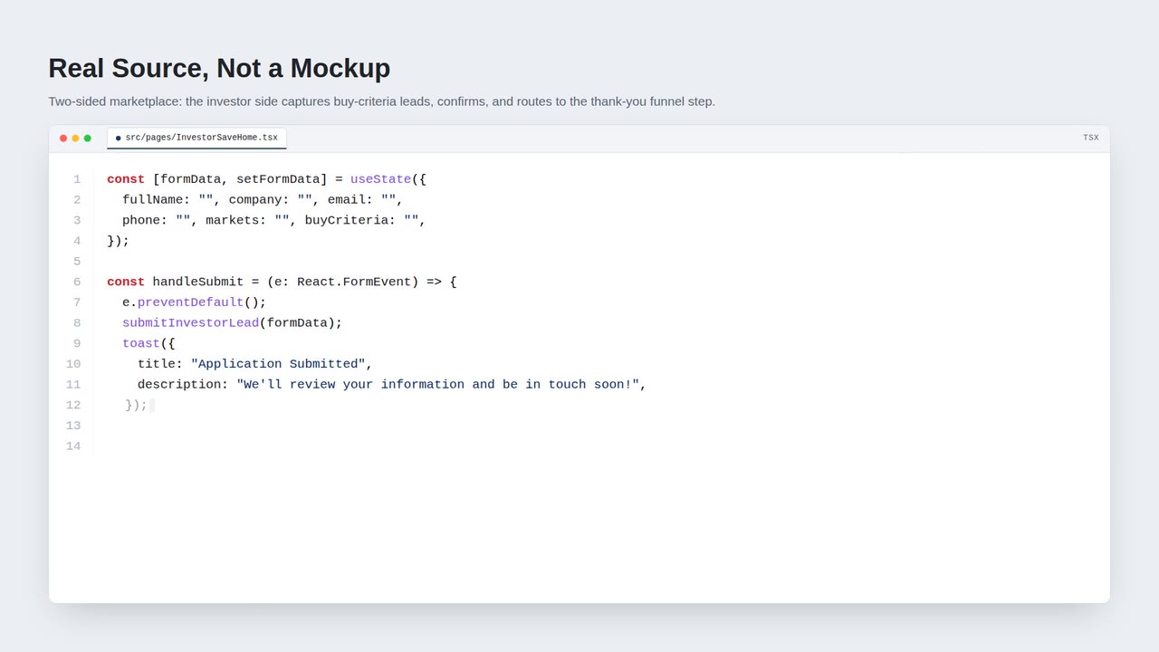 Developer POV — architecture walkthrough