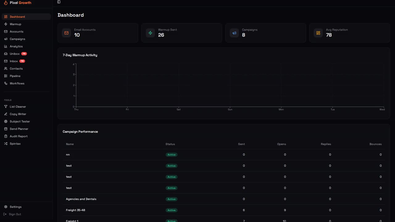 Screen tour — inside the running app